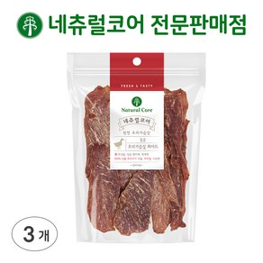 네츄럴코어 강아지 간식, 천연와이드 오리가슴살, 120g, 3개