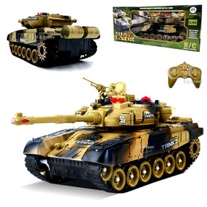 무선조종 RC 탱크 9995 WAR TANK 배틀탱크 (중형) 밀리터리 RC카 대전모드 배틀모드 무선 탱크장난감 어린이 조카 아이 선물