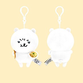 농담곰 인형 키링 미니 담곰이 가방고리 정품 라면한사발 12cm S3482, 1개, 하얀색, 120mm