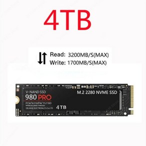내부 솔리드 스테이트 디스크 SSD M.2 4TB 2TB 1TB 980 프로 M2 2280 PCIe Gen 4.0X4 NVMe 1.3c 250 500 MZ-V8V250B, [03] 4TB, 03 4TB, 한개옵션1