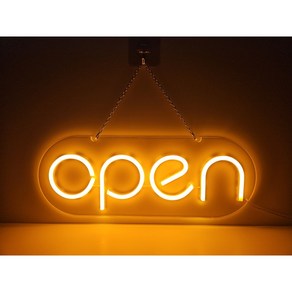 6가지 색상 OPEN 네온사인