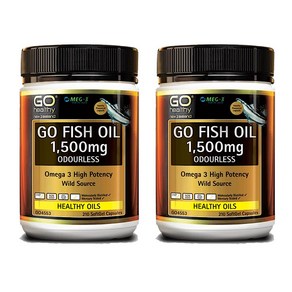 고헬씨 고 피쉬오일 Go Healthy Go Fish Oil, 2개, 230정