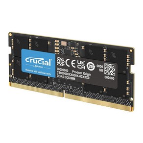 크루셜 RAM 32GB DDR5 5600MTs 노트북 메모리 (CT32G56C46S5), 5600MHz, 8GB