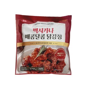 멕시카나 매콤달콤 닭강정 500g, 5개