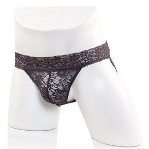 METROMALEWEAR [M2W] Lace Jock Stap Black (2911-71)