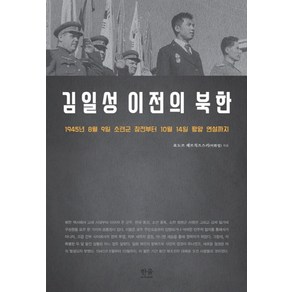 김일성 이전의 북한:1945년 8월 9일 소련군 참전부터 10월 14일 평양 연설까지, 한울아카데미, 표도르 째르치즈스키(이휘성)  저