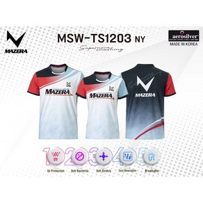 마제라 티셔츠 2022SS MSW-TS(M/W)1203NY 남여 배드민턴 경기복 티셔츠 오남스포츠