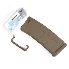 INF M4 PMAG Mid-cap 120발 탄창 탄색, 블랙, 1개