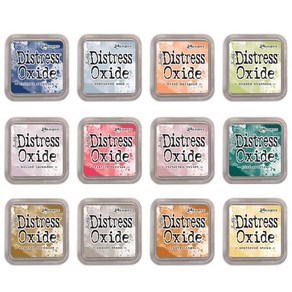 Range Tim Holtz Distess Oxide Ink Pad Set Of 12 (Fall 2018), 1개, 기타