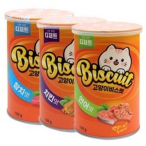 너를위한디저트 고양이 비스켓 간식 캣닢 100g x 3종세트, 연어, 치킨, 참치, 5세트