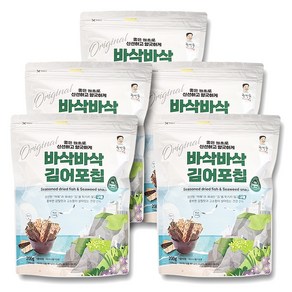 [명과마루] 바삭바삭 김 어포 칩 5개 묶음 할인+무료배송 (큰봉지), 500g