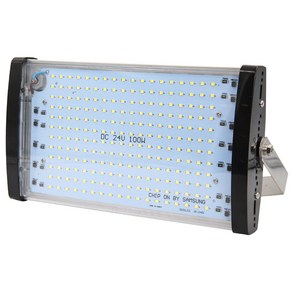 DC12V/24V 전용 led 100W 고효율 다용도 LED 투광기 선박용작업등 야외 투광등 차량용 작업등 DC집어등, 24V, 1개