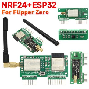 휴대용 보드 액세서리 제로 멀티보드 3.0 NRF24 게임 + 와이파이 보호 개발 커버 플리퍼 ESP32 수정 케이스, 3)D, 1개