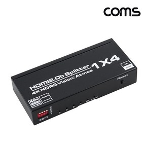 OU933 Coms 1x4 4포트 HDMI 2.0B 영상 분배기 / 4K60Hz HDR 고화질 / EDID 수동스위치 / 크로마 샘플링 / 돌비 오디오 / 동시영상 출력