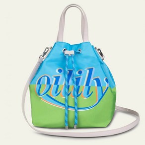 오일릴리 숄더백 /코드 아쿠아 Oilily Handbag Cord Aqua 오일릴리 버킷백