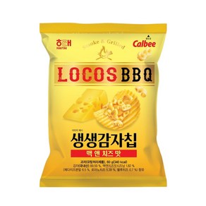 로코스 생생감자칩 맥앤치즈맛, 2개, 60g