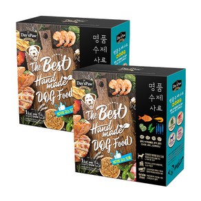 데이스포 명품 수제 식단 강아지 기호성 좋은 습식 사료, 바다식단, 1kg, 2개