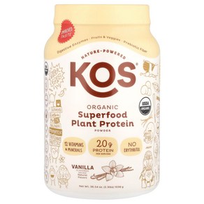 코스 슈퍼푸드 플랜트 단백질 파우더 바닐라 KOS Superfood Plant Protein Powder Vanilla