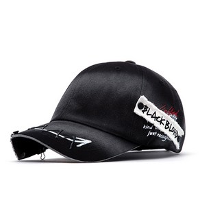 블랙블론드 BBD Ghost Slogan Patch Logo Cap (Black)