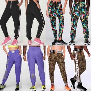 줌바 댄스복 티 FIT FUNKY 도착 Zumba 피트니스 ZW 착용 여성 의류 카고 바지 P150