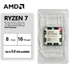 AMD Ryzen 7 7800X3D R7 CPU 소켓 AM5 신제품 쿨러 없음