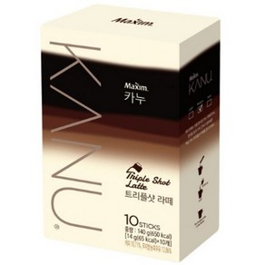 동서 맥심 카누 트리플샷 라떼 10T, 1개, 10개입, 14g