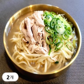 [파주본점] 일산 닭칼국수 밀키트 닭육수 닭고명 생면 3종 1.5인분~2인분 파주 운정 칼국수 맛집, 2세트, 1.2kg