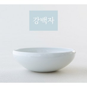 강백자 도자기 물레 면기 국수 라면 그릇, 1개