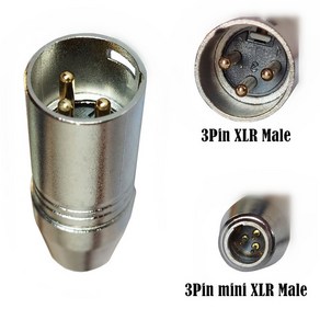 음향 3 핀 미니 XLR 수 암-XLR 암 오디오 케이블 어댑터 XLR-미니 마이크, [01] A, 1pcs, 01 A_03 5pcs