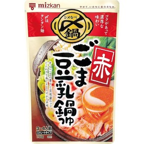 미쓰칸 맛있는 참깨 두유 냄비 츠유 미니 팩 36g X4 봉지, 빨간 참깨 두유, 4개