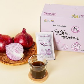 농부마음 햇살담은 무안 자색 빨간 양파즙 120ml, 6L, 1개