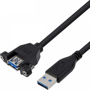 USB3.0 AM AF 판넬형 연장 케이블 2m NMC-UF320SB, 1개