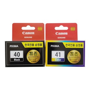 캐논 정품잉크 PG-40 CL-41 카트리지, 4색세트(PG-40+CL-41)), 1개