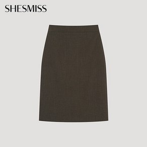 [쉬즈미스(SHESMISS)] [쉬즈미스] 백 슬릿 H라인 스커트_SWWSKO42020_DK
