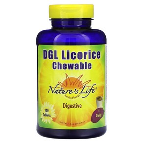 Natue's Life 네이처스 라이프 DGL Licoice Chewable 100 Tablets, 1개, 100정