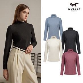 [KT알파쇼핑][Wolsey]울시 24FW 여성 듀스텍스 터틀넥 4종