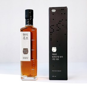 초산정 천연빌효 현미흑초 한상준 현미식초 520ml 3년숙성