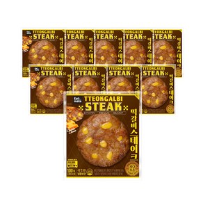 [랭킹닭컴] 잇메이트 떡갈비 스테이크 체다치즈맛, 10개, 100g