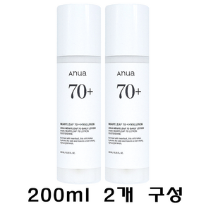 아누아 어성초 70 데일리 릴리프 로션 200ml+200ml (2개), 140ml, 2개