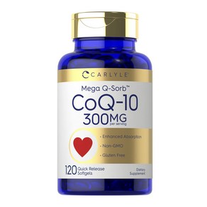 칼라일 CoQ-10 300mg 퀵 릴리즈 소프트젤, 1개, 120정