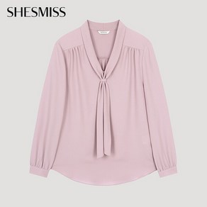 [쉬즈미스(SHESMISS)] [쉬즈미스] 셔링 타이넥 블라우스_SWWBLO32010_LV
