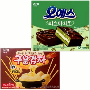 해태 오예스 피스타치오 +구운감자 매쉬드포테이토맛, 135g, 1개