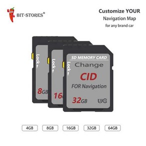 OEM ODM 고속 변경 CID 네비게이션 GPS 지도 SD 카드 커스텀 CID 메모리 카드 32GB 128GB 8GB 16GB, 3) Change CID 4GB