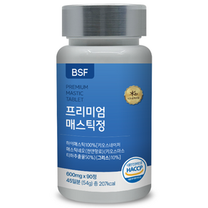 BSF 프리미엄 매스틱정 600mg x 90정, 2개, 54g