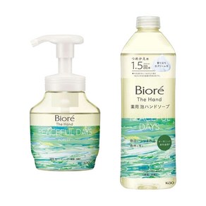 일본 비오레 더 거품 핸드워시 본체 280ml + 리필 340ml 포레스트 숲 향, 1개