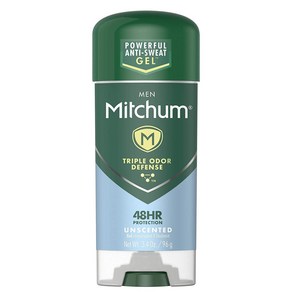 Mitchum Anti-Pespiant & Deodoant Clea Gel Unscented 3.4 oz (96 g), 96g, 1개