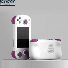 [cy] Retoid 레트로이드 포켓 미니 휴대용 아케이드 게임기 RPmini SD865 안드로이드10 4000mAh OLED스크린 RETROID POCKETR mini 시리즈, 그레이오렌지(오렌지버튼), 표준판(6+128G/게임없음), NO-추가안함