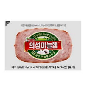 롯데 의성 마늘햄, 12개, 100g