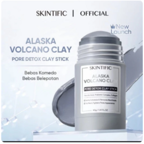 SKINTIFIC Alaska Volcano Pore Clay Mask Stick 40g 스킨티픽 모공 마스크 스틱 40g