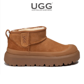 UGG 어그 울트라 미니 플랫폼 밑창방수 100% 천연양가죽 체스트넛 4cm